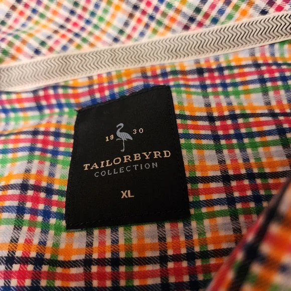 Tailorbyrd Plaid Men's Casual Button Down Shirt - Picture 9 of 11